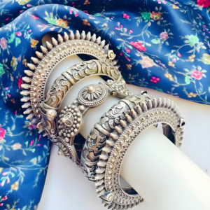Antique Silver Plated Hand Stack (3)