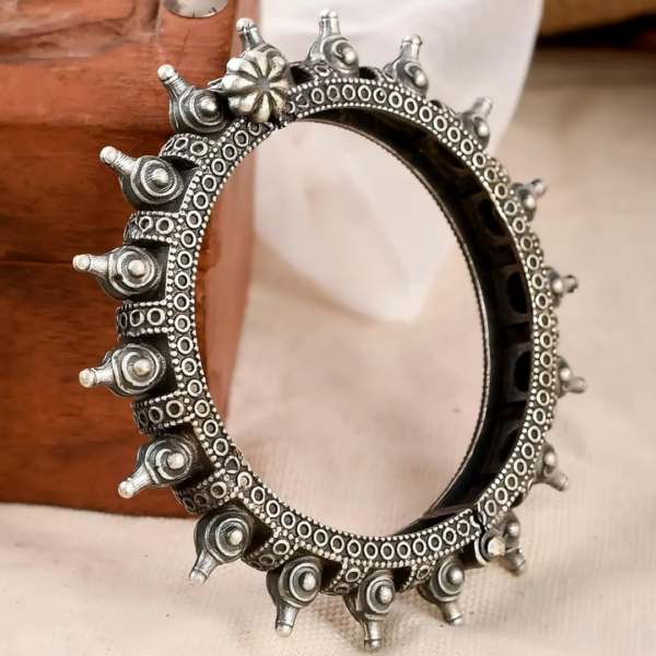 Brass Silver Spike Kada - Image 2