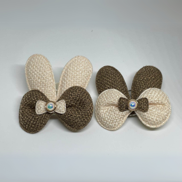 Cute Bunny Hair Clip Pair - Image 2