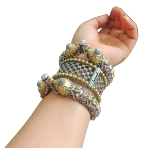 Dual Toned Brass Hand Stack
