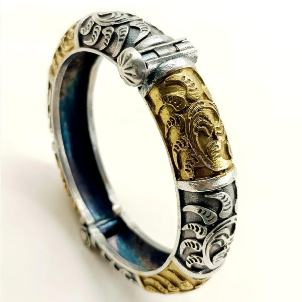 Dual Toned Brass Kada Set - Image 3