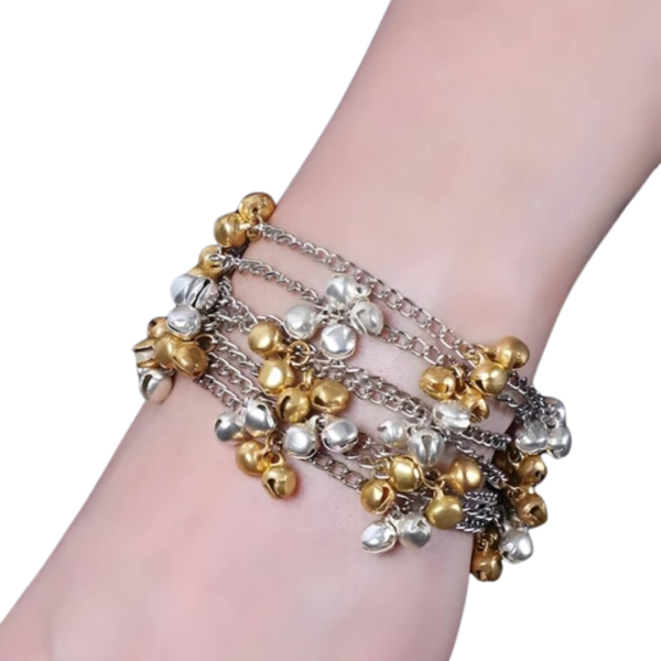 Dual Toned Ghungharoo Bracelet - Image 4