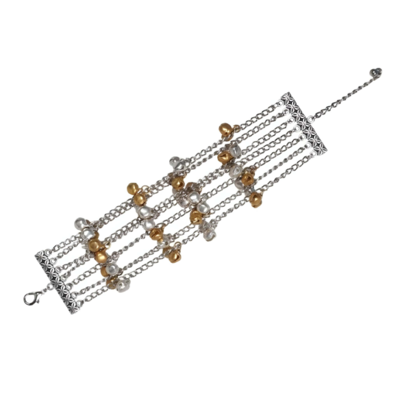 Dual Toned Ghungharoo Bracelet - Image 2