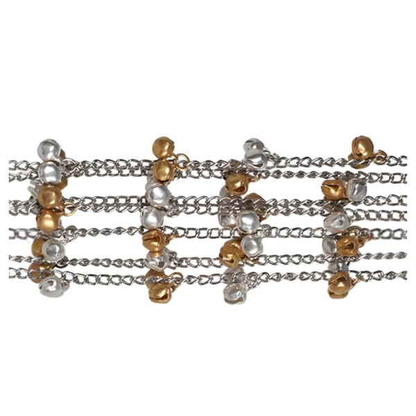 Dual Toned Ghungharoo Bracelet - Image 3