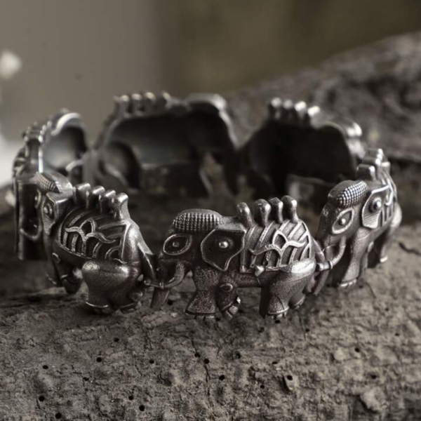 Elephant Bracelet Bangle (3)