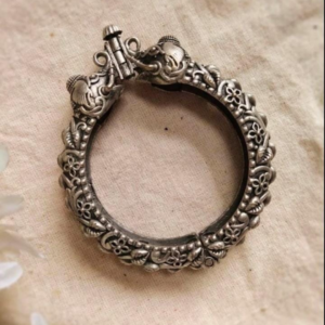 Gajanan Silver Antique Brass kada