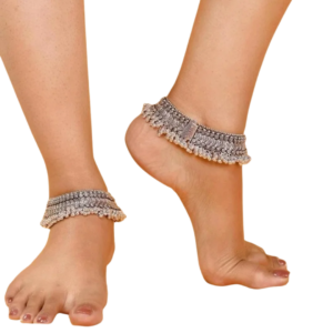 German Silver Anklet Set