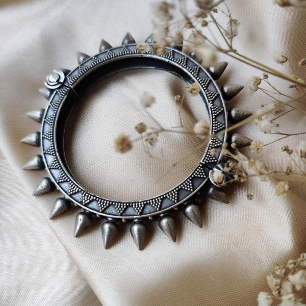 German Silver Boho Bracelet Bangle - Image 3