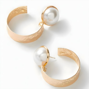 Hoop Pearl Earrings (2)