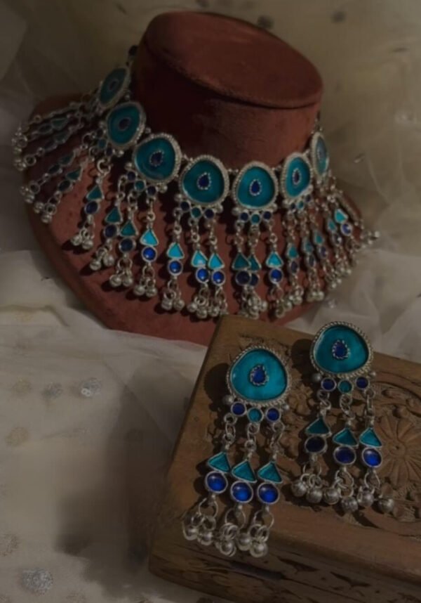 Meenakari Choker Necklace Set