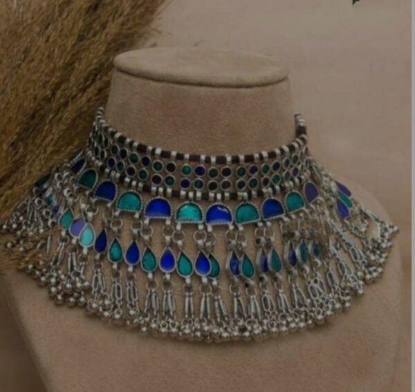Meenakari Ghungharoo Choker Necklace