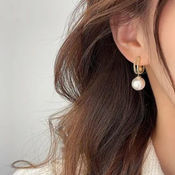 Pearl Korean Earrings - Image 3