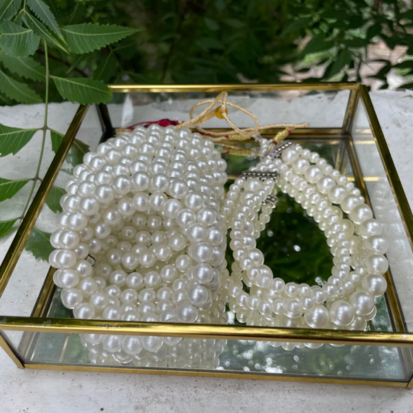 Pearl Spiral Bracelet and Necklace (Festive Combo) (1)