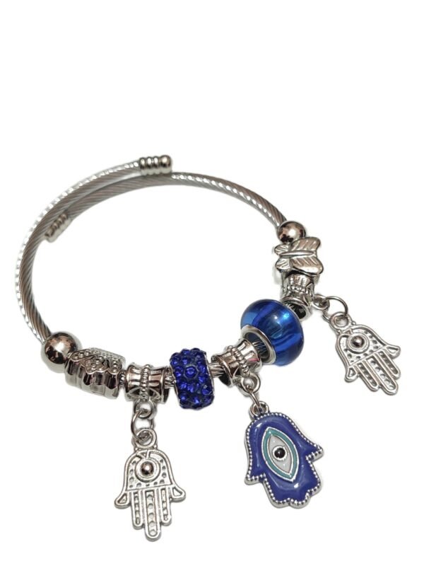 Evil Eye Hamsa Hand Bracelet - Image 2