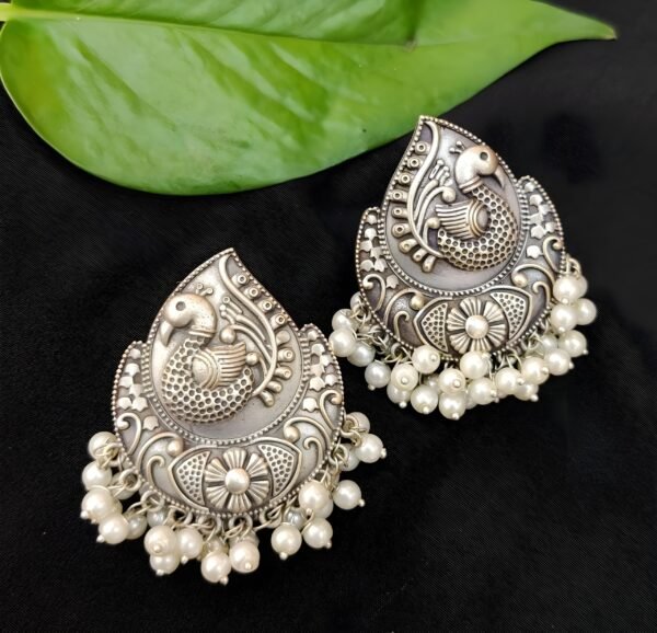 Pearl Silver Replica Earrings - Image 3