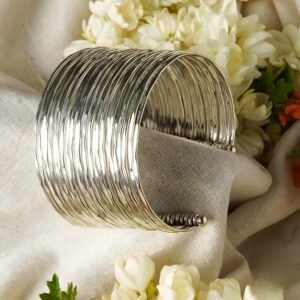 Multilayer Stylish Silver Handcuf