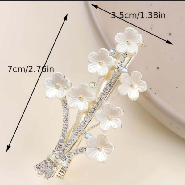 Trendy Pearl Korean Hair Clips Pair - Image 5