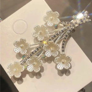 Trendy Pearl Korean Hair Clips Pair (7)