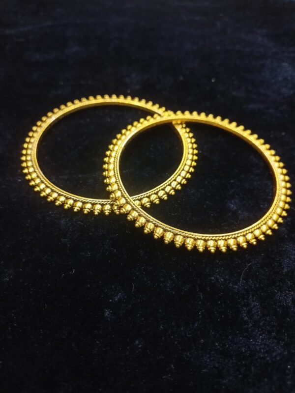 Gold Plated German Silver Bangle Set - Image 2