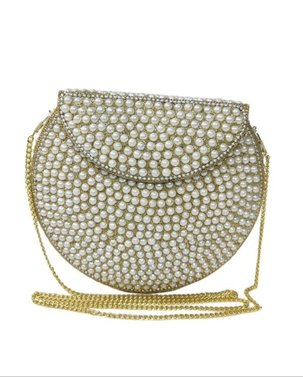 Pearl Handmade Metal Clutch - Image 2