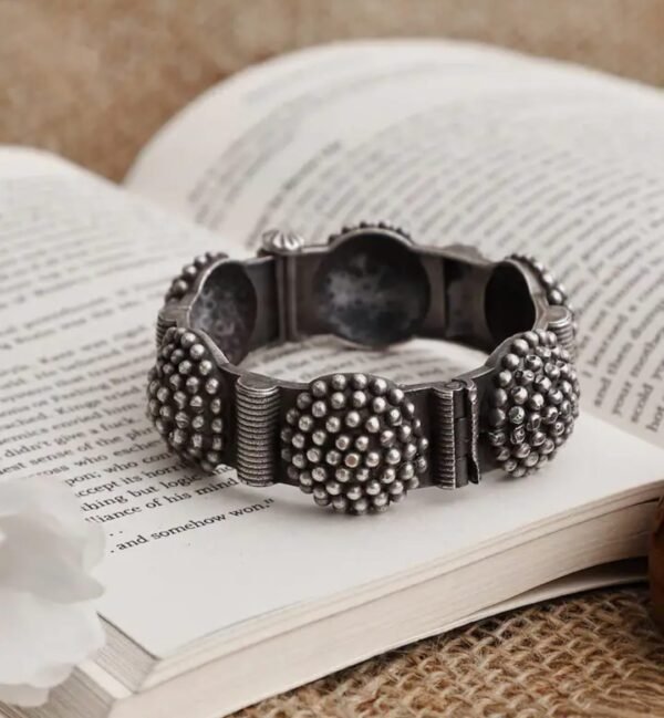 German Silver Oxidised Bracelet Bangle