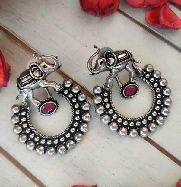 Gajanan Silver Replica Earrings