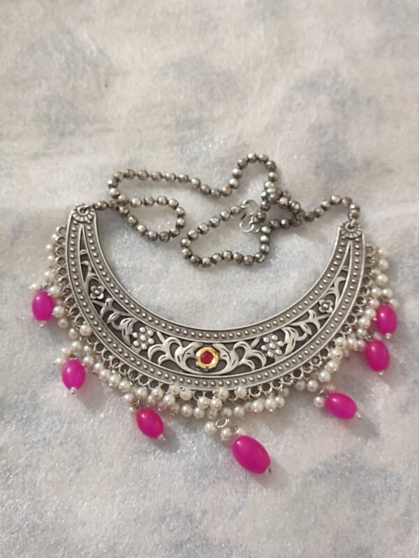 Silver Replica Hasli Necklace