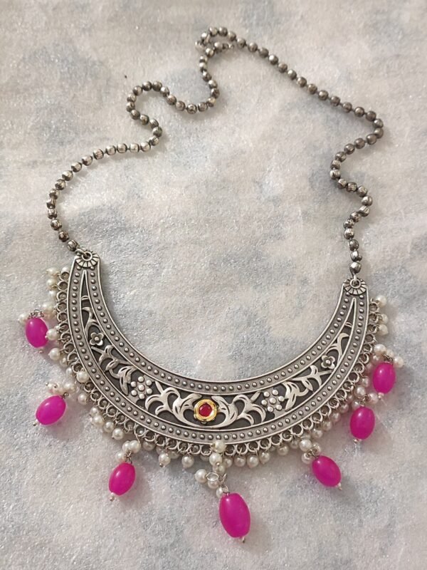 Silver Replica Hasli Necklace - Image 2