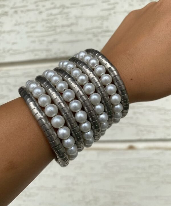 Spiral Viral Pearl Fusion Bracelet - Image 5