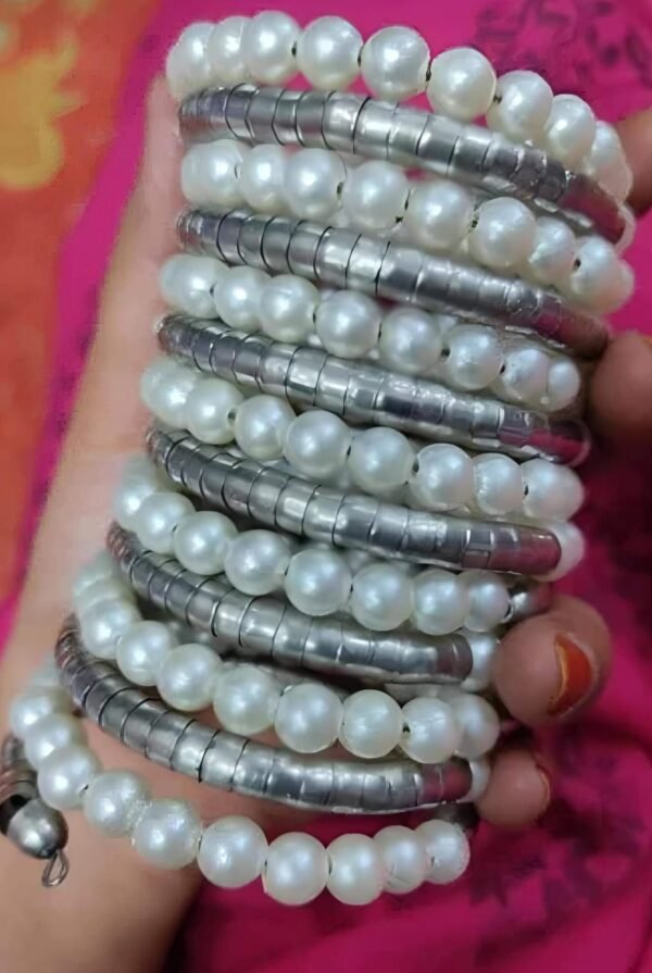 Spiral Viral Pearl Fusion Bracelet - Image 3
