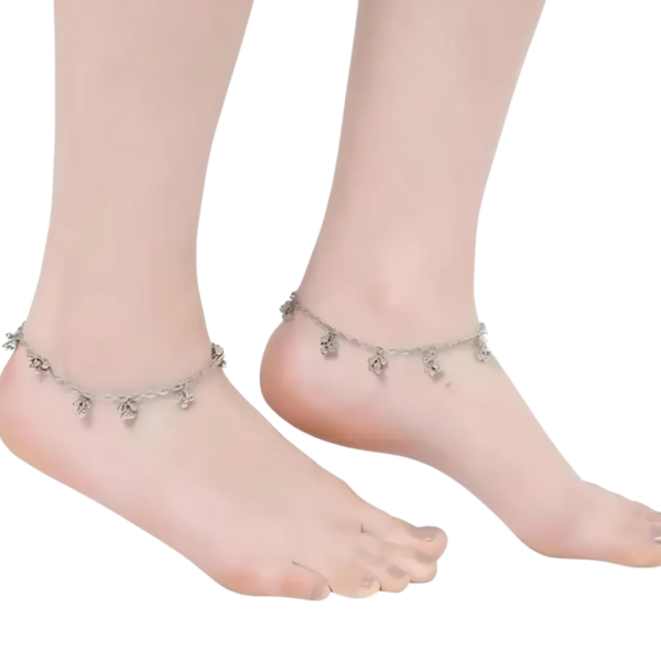 Minimal Ghungharoo Light Weight Anklet Payal for Women - Image 5