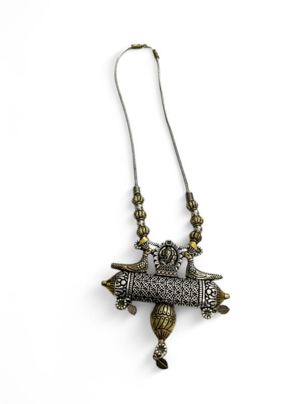 Dual Toned German Silver Necklace (Large) - Image 4