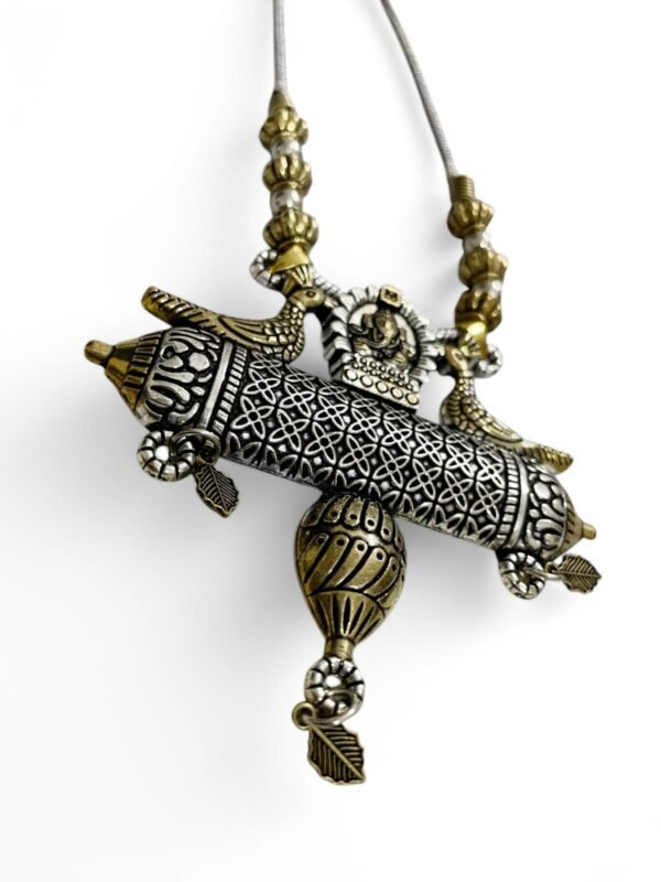 Dual Toned German Silver Necklace (Large) - Image 5
