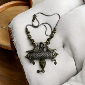 Dual Toned German Silver Necklace (Large)