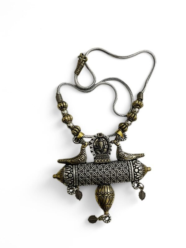 Dual Toned German Silver Necklace (Large) - Image 3