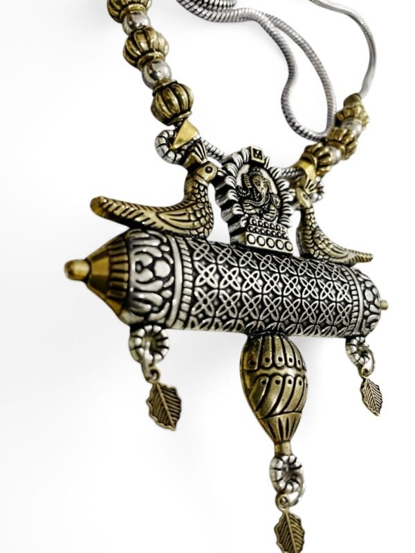 Dual Toned German Silver Necklace (Large) - Image 6