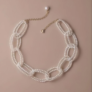 Elegant Handmade Two Layered Pearl Necklace