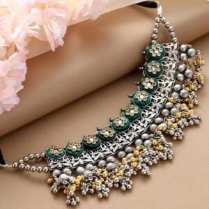 Ghungharoo Kundan Choker Necklace