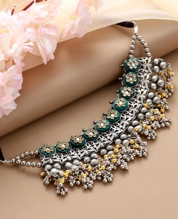 Ghungharoo Kundan Choker Necklace