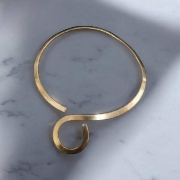Gold Plated Spiral Torc Elegant Hasli Necklace – A Timeless Blend of Tradition & Modern Elegance