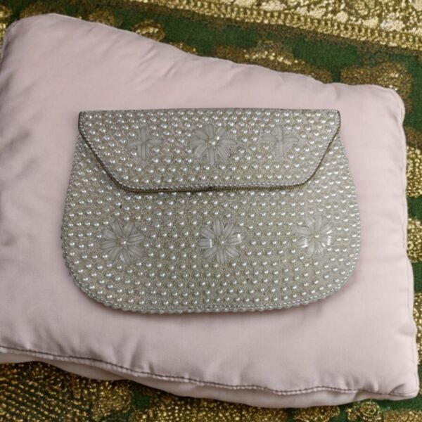 Handmade Metal and Mother of Pearl (MOP) Handbag