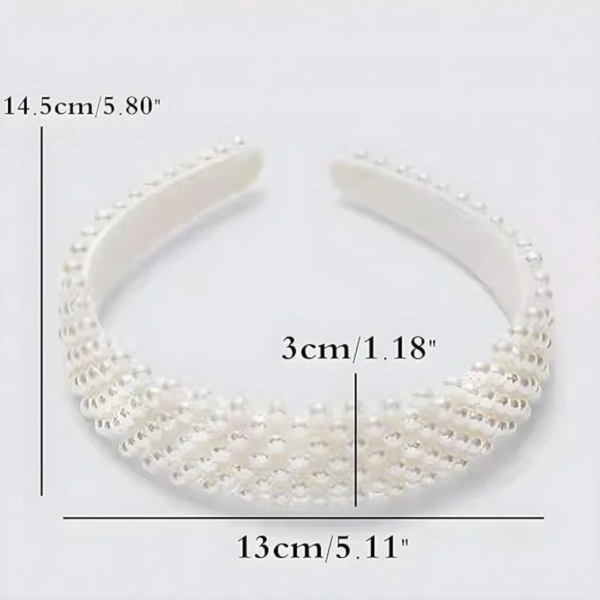 Pearl Wedding Hair Styling Band - Image 6
