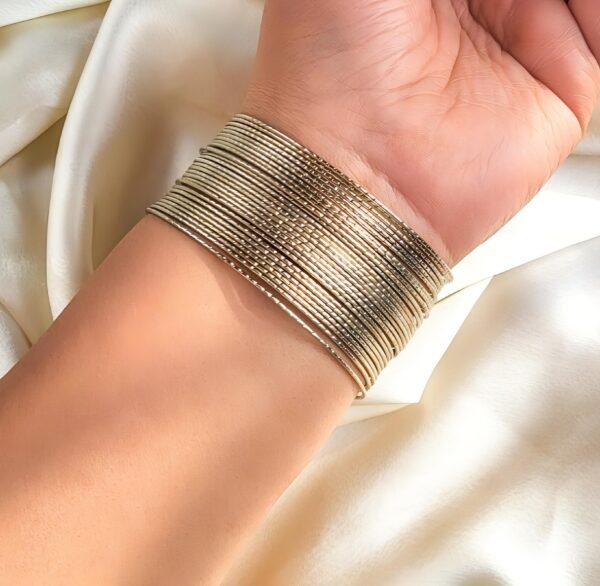 Bohemian Multi Layer Hand Cuff Kada Bangle - Image 5