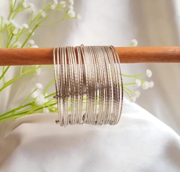 Bohemian Multi Layer Hand Cuff Kada Bangle - Image 4