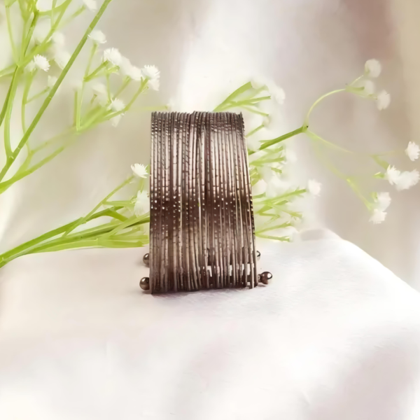 Bohemian Multi Layer Hand Cuff Kada Bangle - Image 4