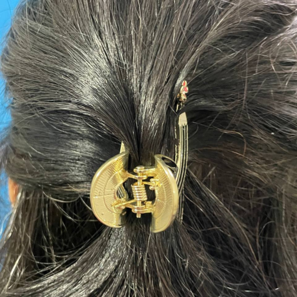 Pencil Hair Claw Strong Hair Clip Ponytail Holder for Teacher Daily Wear - Image 6