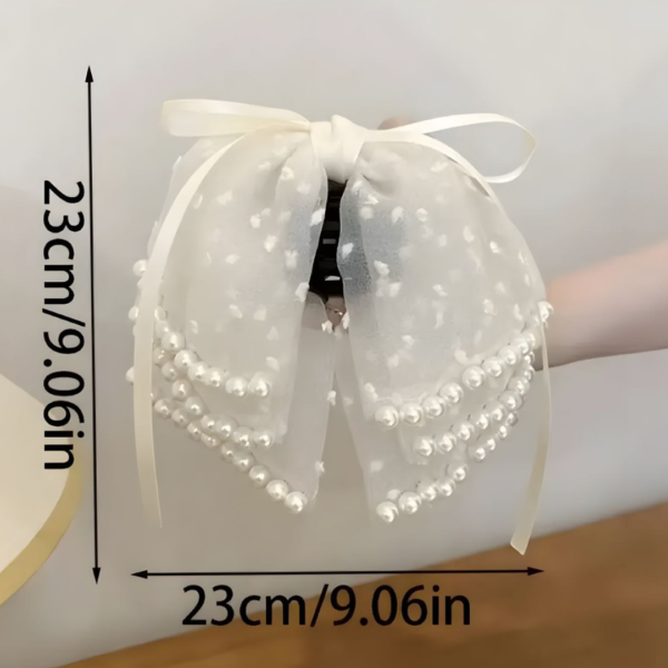 Premium Korean Hair Bow Claw Clip Hair Accessories for Women and Girls (Black) - Image 3