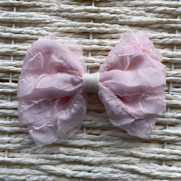 Premium Korean Hair Bow Clip Hair Accessories for Women and Girls (Pink)