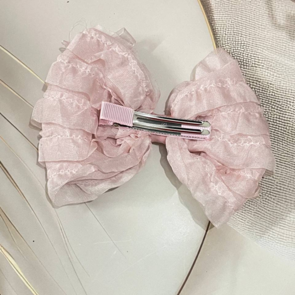 Premium Korean Hair Bow Clip Hair Accessories for Women and Girls (Pink) - Image 8
