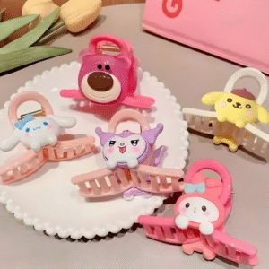 Cute Trendy Cartoon Hair Claw Clips for Women and Girls